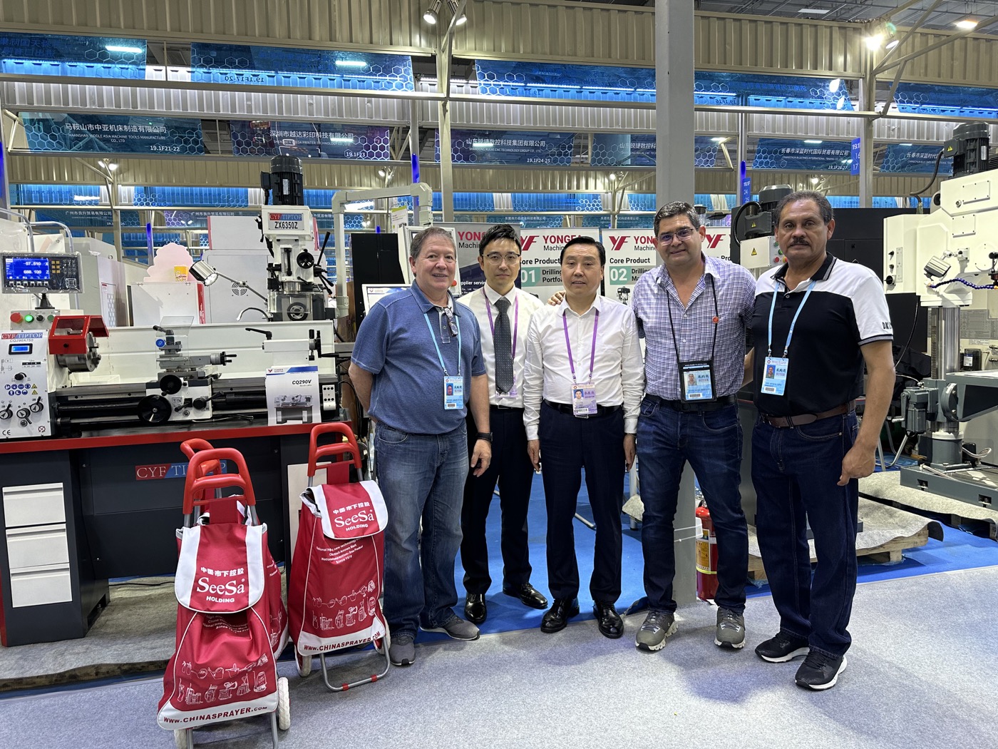 Canton Fair YONGFA exhibition booth and machines