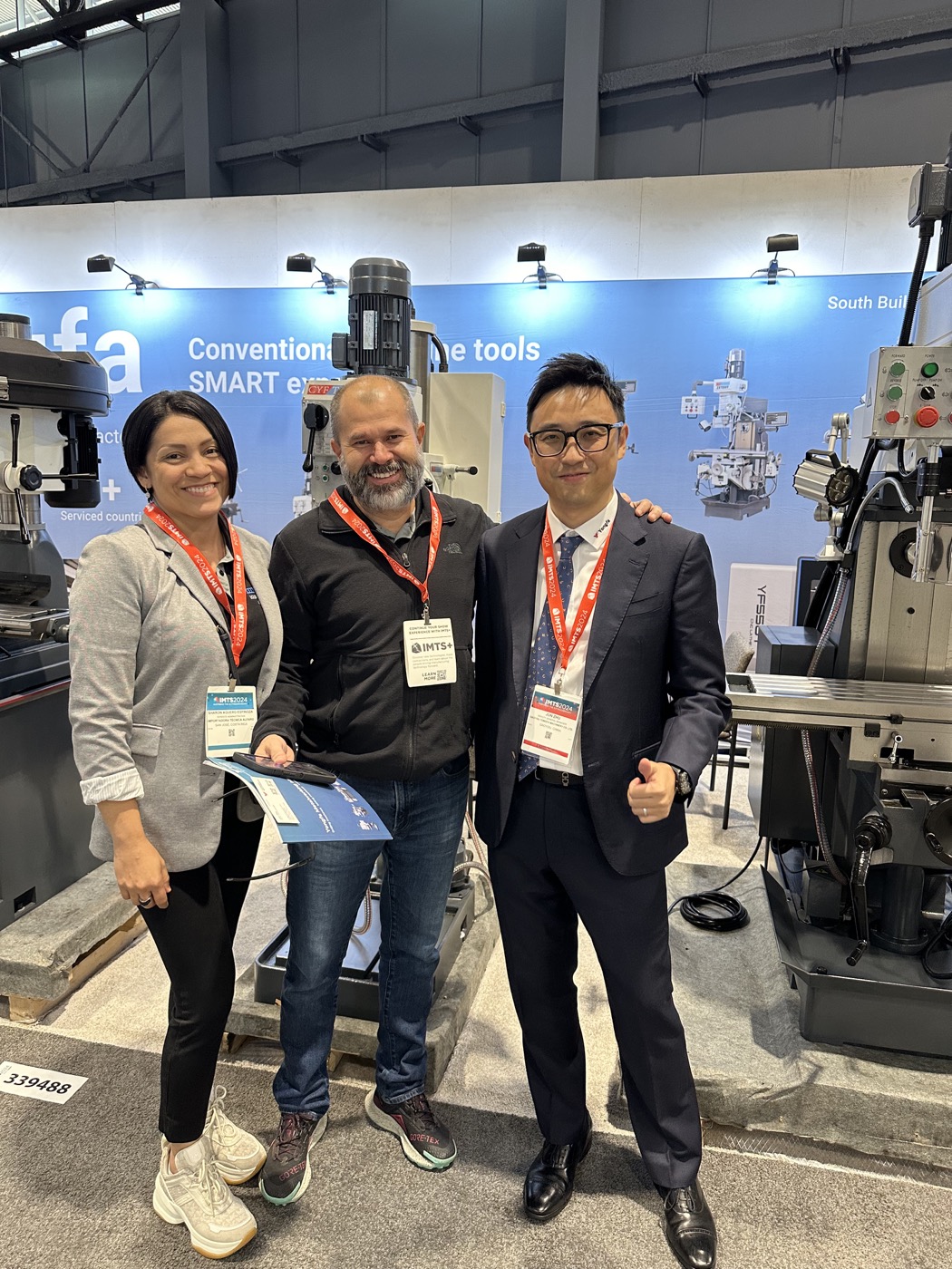 IMTS Chicago YONGFA exhibition booth and machines